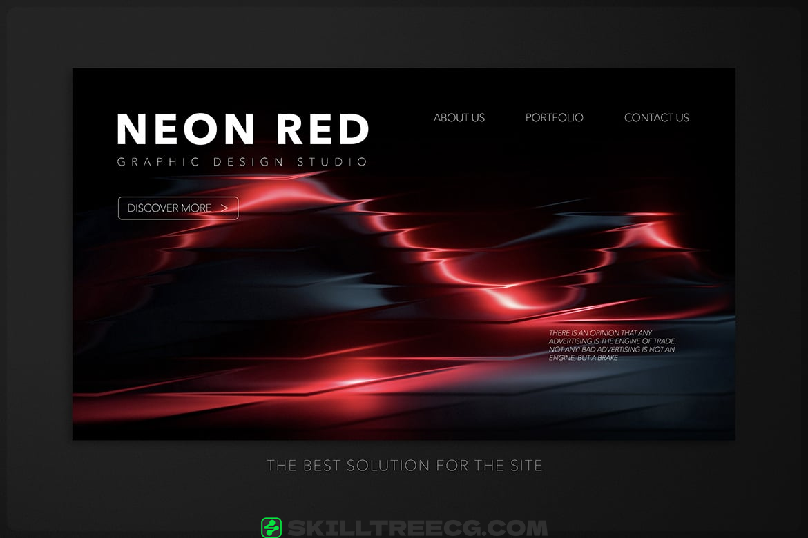 图片[4]-Neon Red Abstract Gradients（964001）-技能树